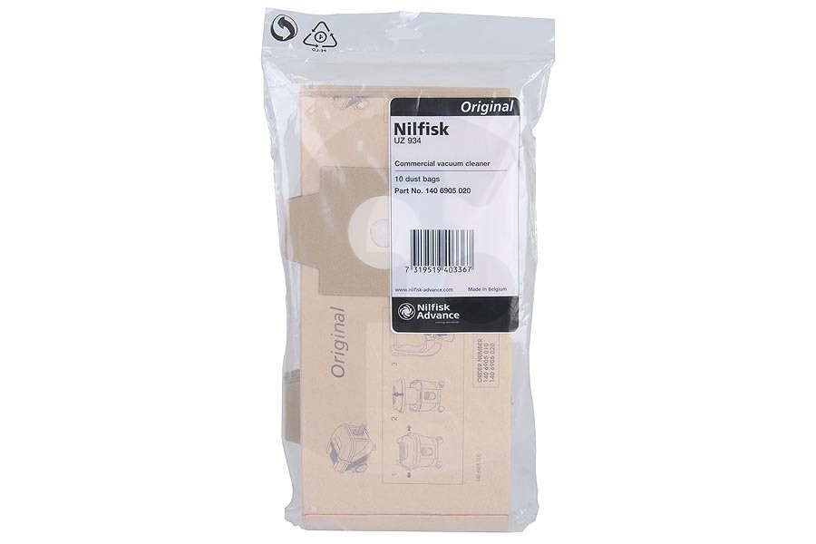 Nilfisk Aspiradora Nilfisk UZ 934 Bolsas Aspiradora 1406905020