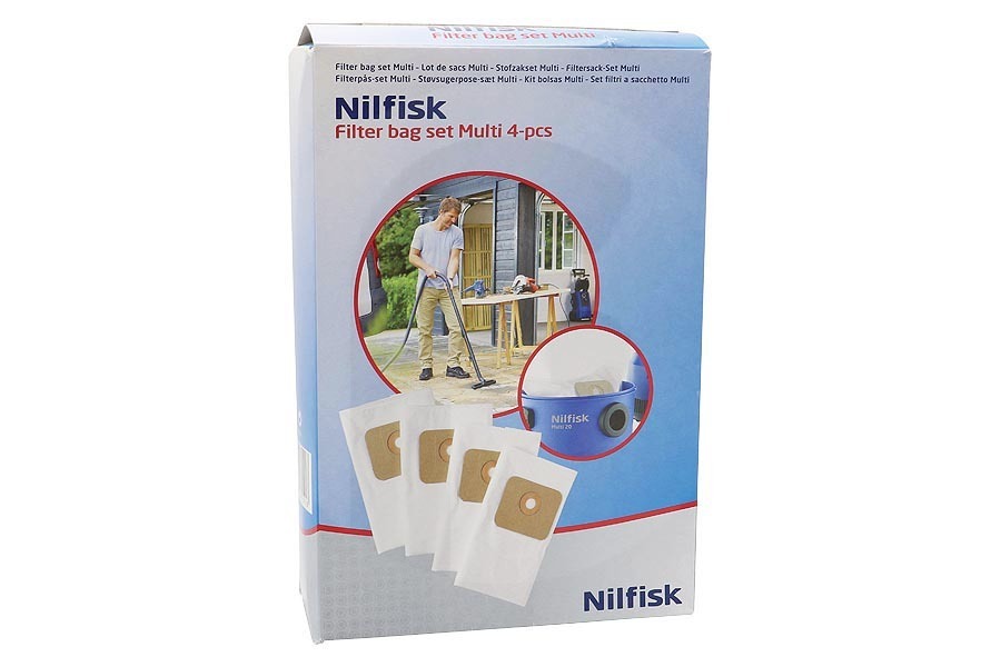 Nilfisk Aspiradora Nilfisk Multi Bolsas Aspiradora 107402336 apto para entre otros Multi 20, 30