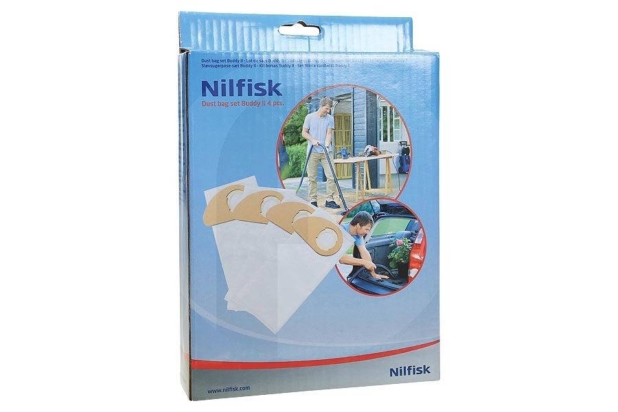 Nilfisk Aspiradora Nilfisk Buddy II Bolsas Aspiradora 81943048 apto para entre otros De amigos de amigos II 12 II 18