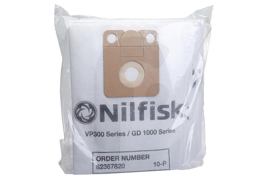 Nilfisk Aspirapolvere Nilfisk sacchetti per aspirapolvere (sacchetti per la polvere) 10 pezzi da 10 litri aspirapolvere 82367820