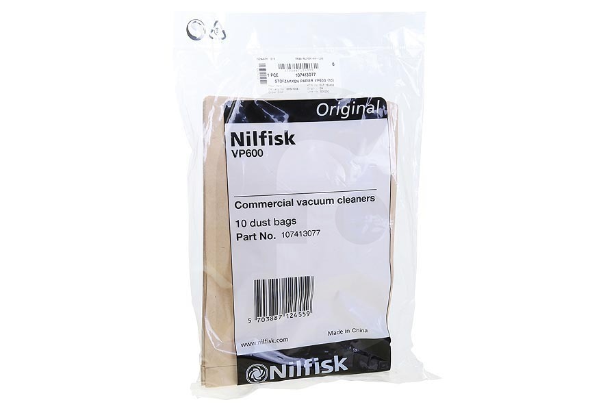 Nilfisk Aspiradora Nilfisk VP600 bolsas de polvo 107413077 apto para entre otros VP600