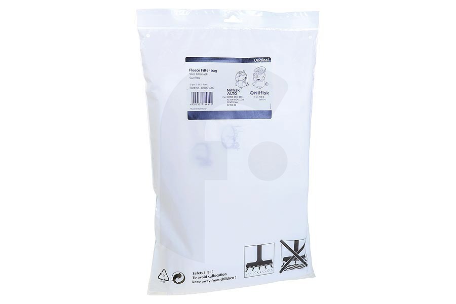 Nilfisk Aspirapolvere Nilfisk Attix 30 Sacchetti aspirapolvere 302004000