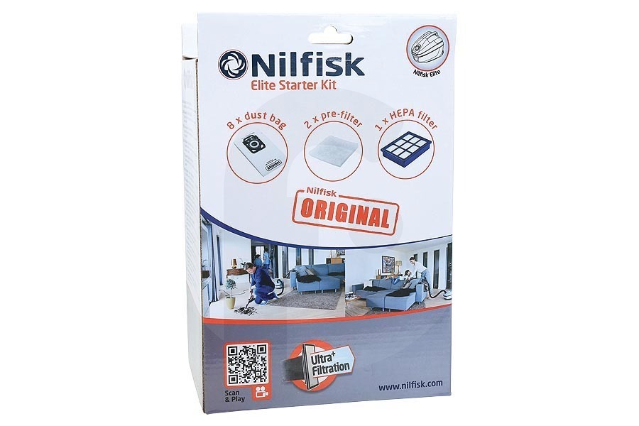 Nilfisk 128389644 Aspiradora Nilfisk Elite Kit 107407952 apto para entre otros Elite Classic, Elite Comfort