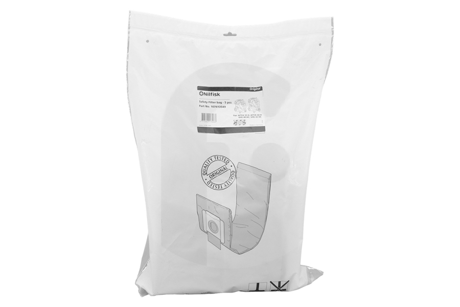 Nilfisk Aspiradora Bolsa de aspiradora Nilfisk 107413549 Aspiradora apto para entre otros Attix 33H, 44H, VHS 40HC, VHS 42HC