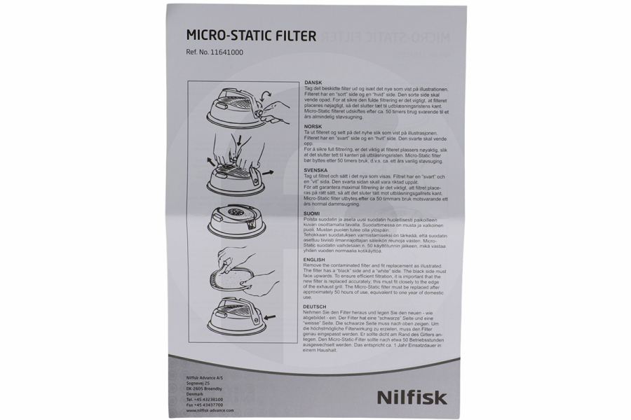 Nilfisk Aspiradora Nilfisk Filtro (set micro-static) aspiradora 11641000