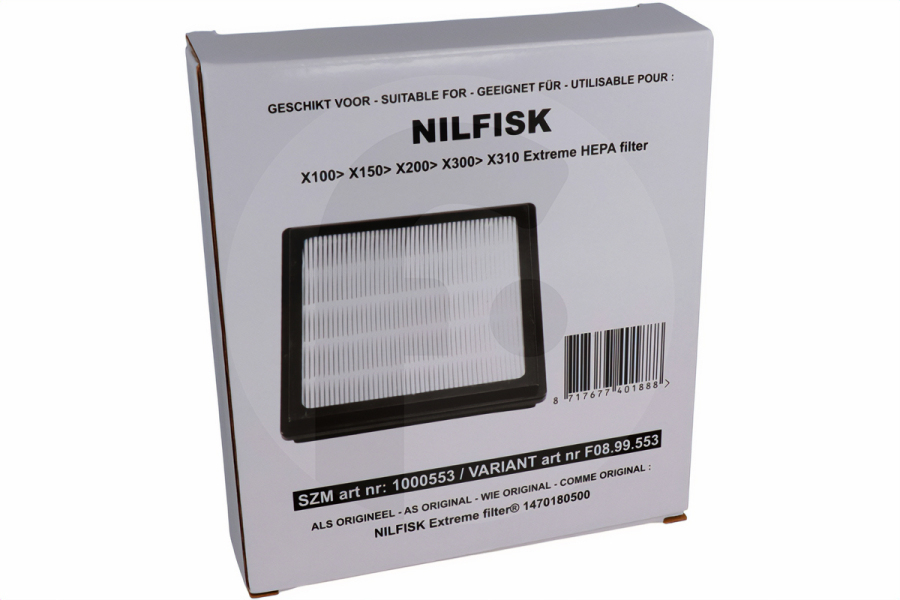 Alternative Staubsauger Fiyo HEPA (H14) für Nilfisk Staubsauger 1470180500