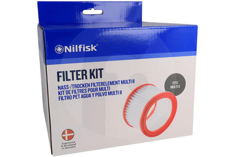 Nilfisk Staubsauger Nilfisk Motorfilter (Filter) rund (Patrone) MULTII multifunktionale Allzwecksauger (Nass-Trockensauger, Industriestaubsauger) 107417194