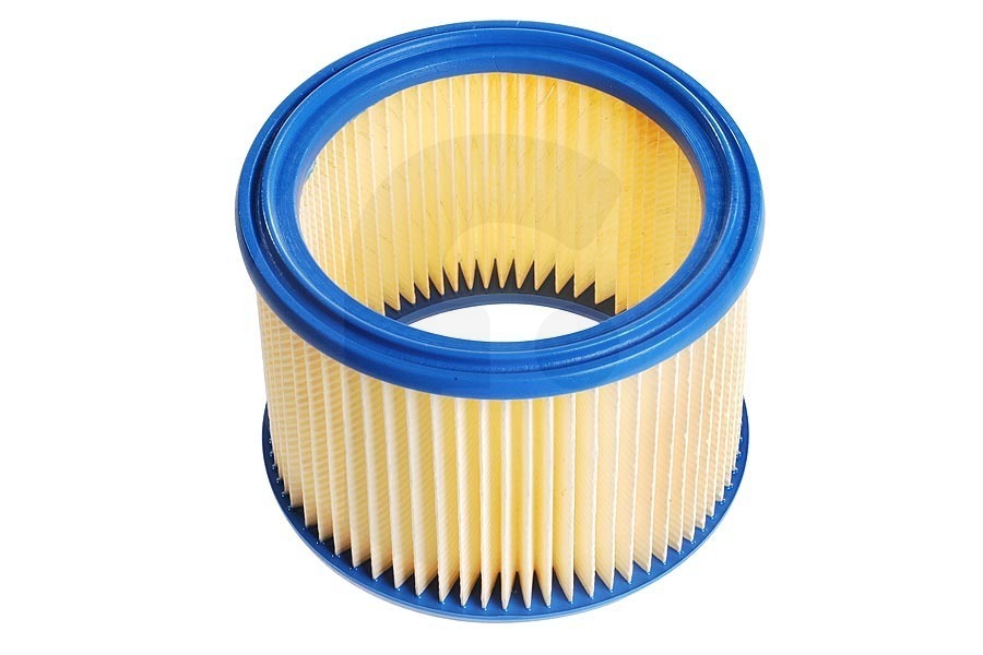 Nilfisk filtro de cartucho (armónica, cesta) amarillo azul ⌀ 190 x 140 mm aspiradora multifuncional (aspiradora húmeda y seca) 63990 apto para entre otros Aero 400, Aero 25-11