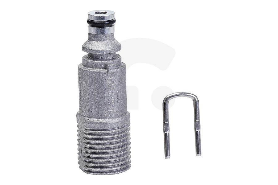 Nilfisk Hidrolimpiadora Nilfisk salida de agua de metal incl. clip en U para hidrolimpiadora 128501509 apto para entre otros C135.1-8 X-TRA