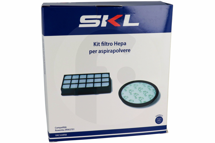 Rowenta Aspirapolvere Set di filtri Silence Force Cyclonic 4AAAA con filtro motore e microfiltro per Rowenta e altri aspirapolvere ZR903701