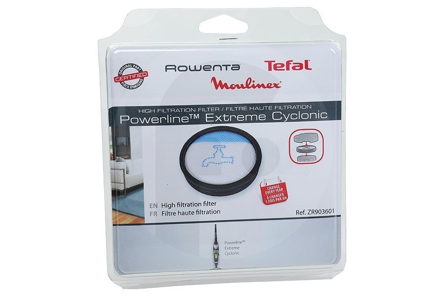 Rowenta Staubsauger Motorfilter (Filter) High Filtration für u.a. Rowenta Akku-Staubsauger ZR903601