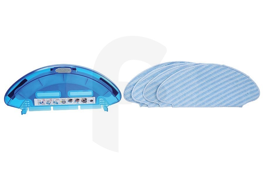 Rowenta Aspirapolvere Tergipavimenti (spazzola tergipavimenti) incl. 4 panni in microfibra blu per Rowenta e altri robot aspirapolvere ZR690002