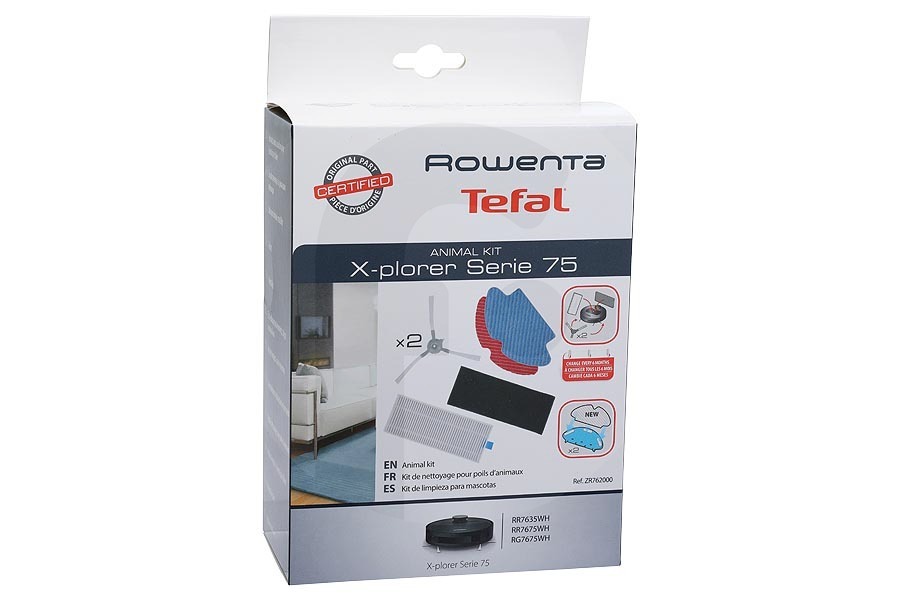 Rowenta Aspirapolvere Kit accessori (kit di ricambio) set da 5 per Rowenta, Tefal e altri robot aspirapolvere ZR762000
