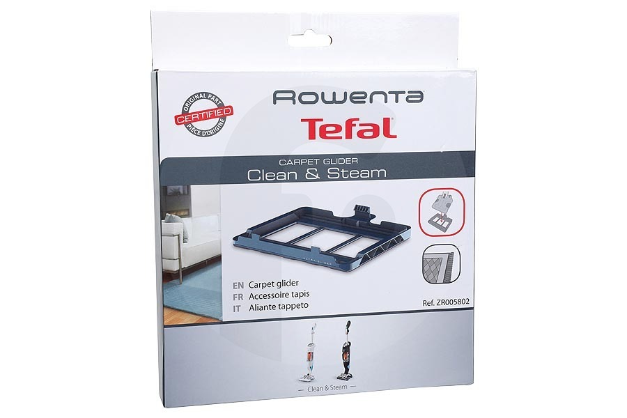 Rowenta Pulitore a vapore e Scopa a vapore Accessorio per pulizia tappeti per spazzola per pavimenti per Rowenta, Tefal e altri pulitore a vapore ZR005802