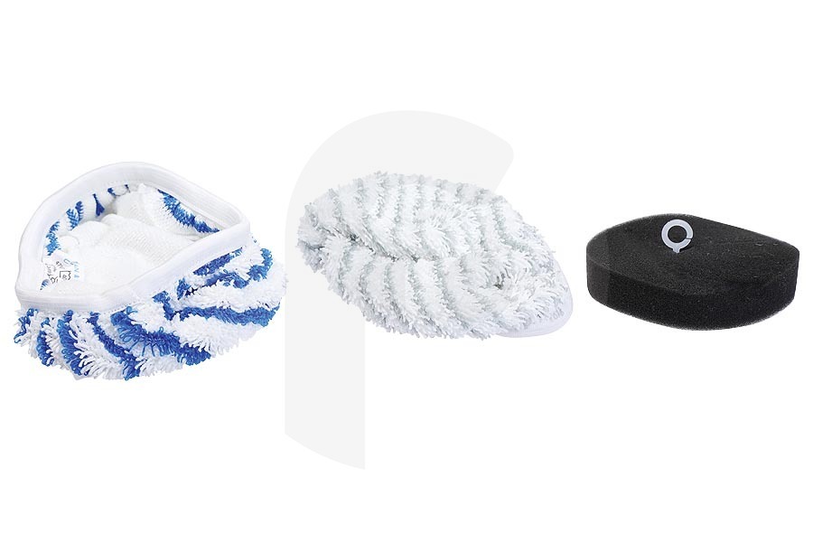 Rowenta Pulitore a vapore e Scopa a vapore Clean & Steam set di ricambi con panni in microfibra e filtri per Rowenta, Tefal e altri pulitore a vapore ZR005804