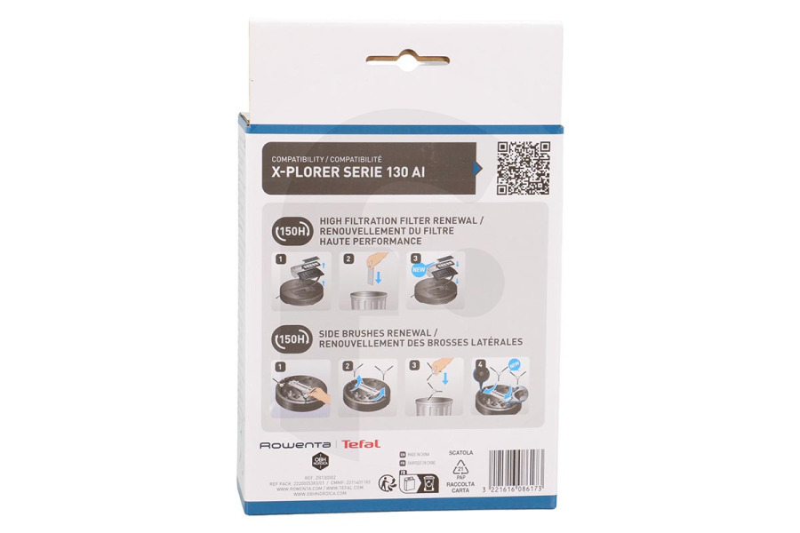 Rowenta Aspirapolvere Rowenta ZR130002 Spazzola Esplorativa e Set di Filtri Aspirapolvere