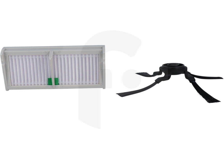 Rowenta filtro de alta eficiencia + cepillo lateral para aspiradora ZR294002 apto para entre otros RR9475WH, RR9695WH