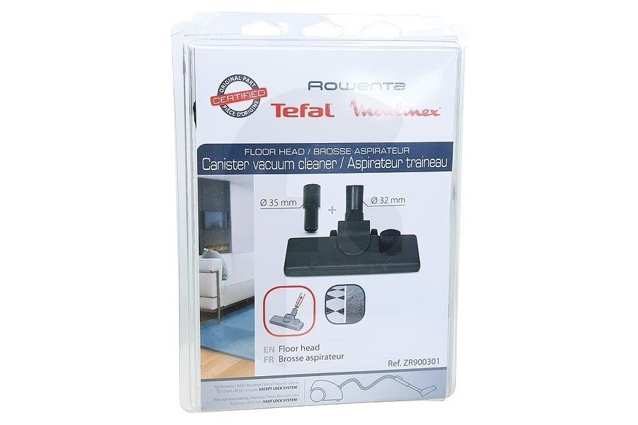 Rowenta Aspiradora Rowenta Cepillo combinado Aspiradora ø 32 mm, 35 mm Suelos duros y blandos ZR900301, ZR-900301