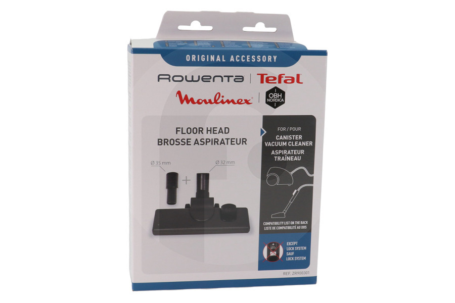 Rowenta Aspiradora Rowenta Cepillo combinado Aspiradora ø 32 mm, 35 mm Suelos duros y blandos ZR900301, ZR-900301