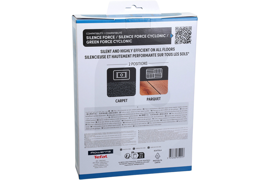 Rowenta Aspirapolvere Rowenta ZR903A01 spazzola Silence Force per aspirapolvere