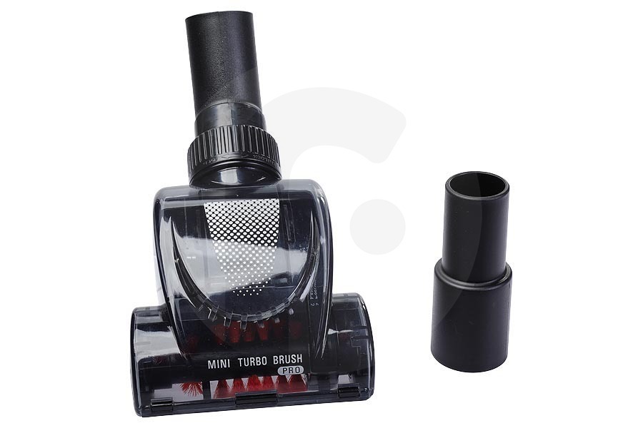 Rowenta Aspiradora Cepillo turbo (cepillo eléctrico) Pro Mini incl. adaptador para Rowenta y otros aspiradora ZR900601 apto para entre otros Modelos sin sistema de bloqueo
