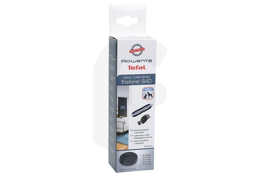 Rowenta Staubsauger Bürstenwalze (rotierende Bürste) für Tierhaar für u.a. Rowenta, Tefal Saugroboter ZR720003