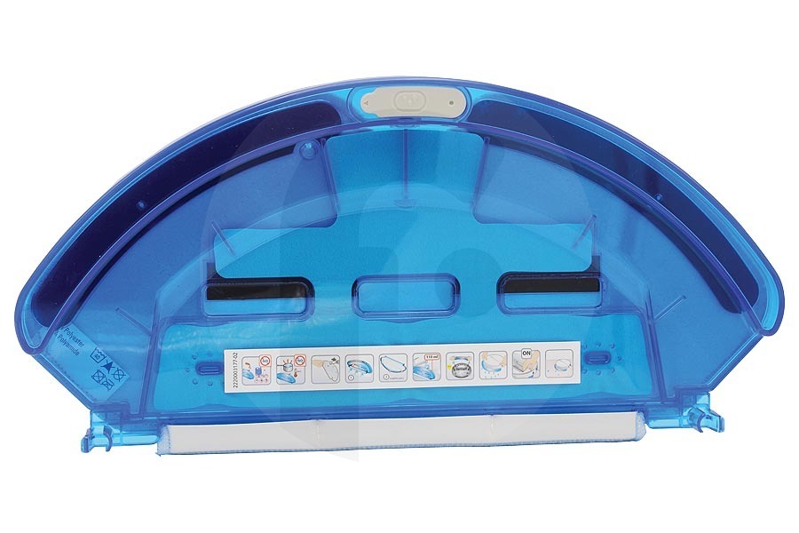 Rowenta Aspirapolvere Serbatoio d'acqua (serbatoio dell'acqua) incl. supporto per spazzola lavapavimenti per Rowenta, Tefal e altri robot aspirapolvere RS2230001948, RS-2230001948