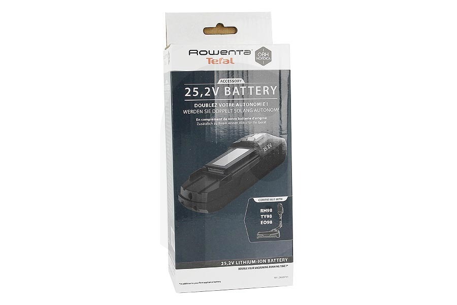 Rowenta Aspirapolvere Batteria agli ioni di litio X-Force 25,2V per Rowenta, Tefal e altri aspirapolvere senza fili ZR009701