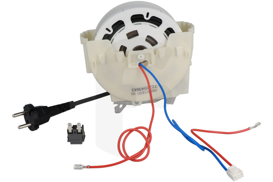 Rowenta Aspiradora Carrete de cable (bobina) incl. cable e interruptor aspiradora SS7235004500, SS-7235004500 apto para entre otros RO3751EA, RO3950AE, MO3711PA