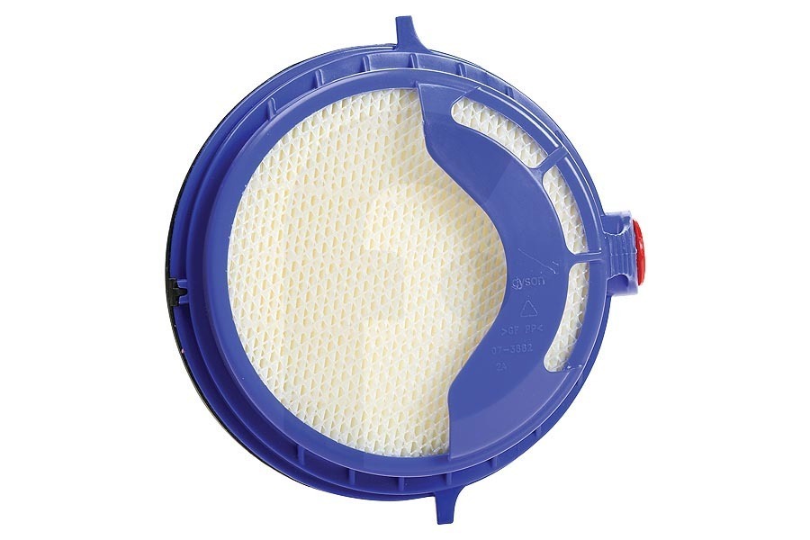 Dyson DC25 Post Filter Assy filtro azul con leva de bloqueo roja aspiradora 91618806, 916188-06 apto para entre otros DC25