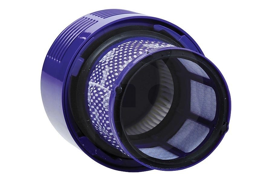 Alternative Staubsauger Big Filter (Patrone, Abluftfilter) für Dyson V10 / SV12 blau / lila waschbar Staubsauger 96908201, 969082-01