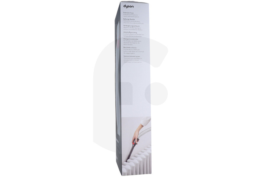 Dyson Aspirapolvere Dyson V8 tubo di prolunga (tubo aspirapolvere, tubo flessibile) per accessori con raccordo (pressacavo) estensibile grigio rosso aspirapolvere 96776402, 967764-02