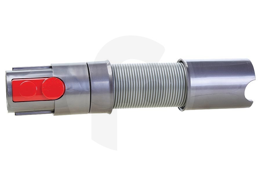 Dyson Aspiradora Dyson V8 Manguera de extensión (manguera de aspiradora, manguera) para accesorios con pieza de conexión (prensaestopas) extensible gris rojo aspiradora 96776402, 967764-02 apto para entre otros V7, V8, V10