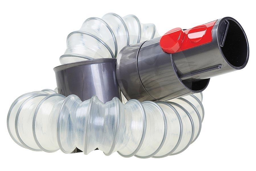 Dyson Aspirapolvere Dyson tubo di prolunga (tubo aspirapolvere, tubo flessibile) per accessori con raccordo (pressacavo) estensibile grigio rosso 600x44x47mm aspirapolvere 96776401, 967764-01