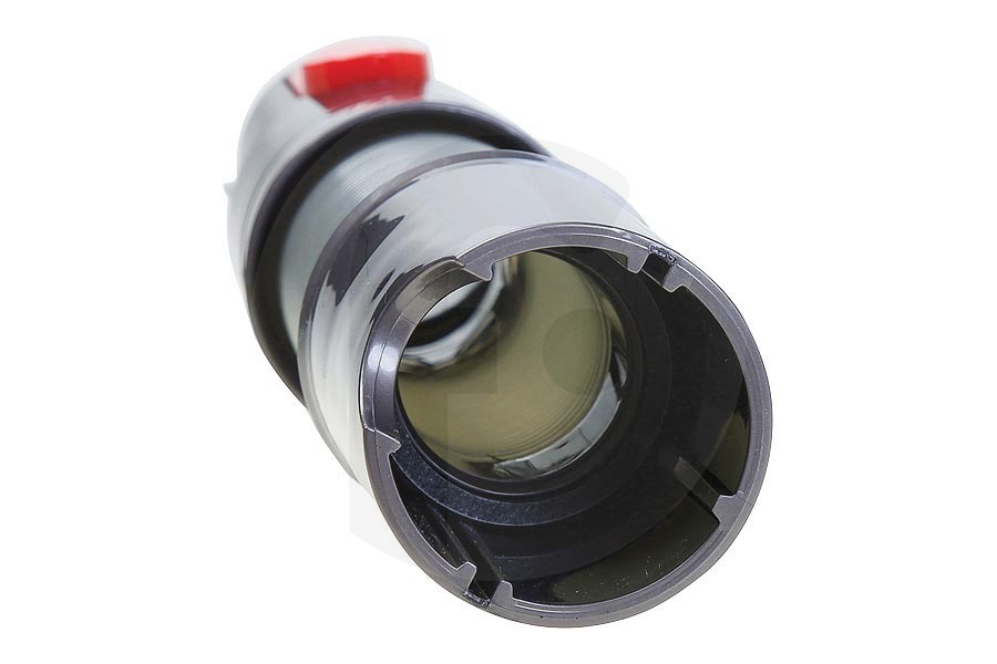 Dyson Aspirapolvere Dyson tubo di prolunga (tubo aspirapolvere, tubo flessibile) per accessori con raccordo (pressacavo) estensibile grigio rosso 600x44x47mm aspirapolvere 96776401, 967764-01