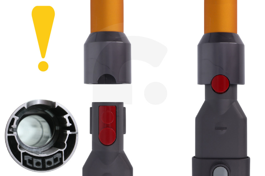 Dyson Aspirapolvere Dyson spazzola per parquet (spazzola per laminati, bocchetta per parquet, bocchetta aspirante per pavimenti duri) con rullo morbido per aspirapolvere a mano / aspirapolvere senza fili 96672403, 966724-03