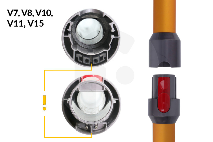 Dyson Aspirapolvere Dyson spazzola turbo (bocchetta turbo, spazzola elettrica, ugello motorizzato) per aspirapolvere a mano / aspirapolvere senza fili 96826604, 968266-04