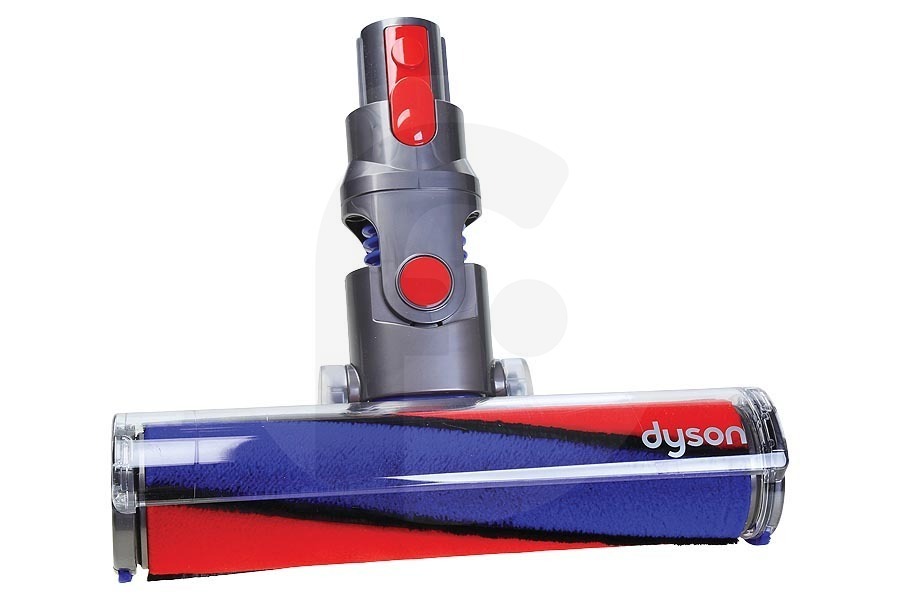 Dyson Cepillo para parquet (cepillo para laminados, boquilla para parquet, boquilla aspiradora para suelos duros) para aspiradora de mano / aspiradora inalámbrica 96648911, 966489-11 apto para entre otros SV10 Fluffy, SV10 Parquet, fibra de carbono SV10E