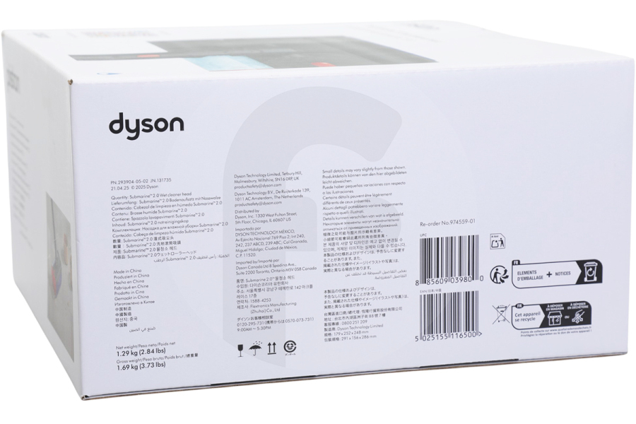 Dyson Aspiradora Dyson Piston Submarine 2.0 Wet Cleaner Head para aspiradora 974559-01