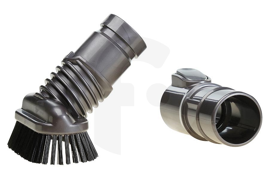 Dyson Aspirapolvere Dyson bocchetta per mobili (spazzola per mobili, spazzola per materassi, bocchetta per scale) con i capelli duri incl. accoppiatore grigio aspirapolvere 91850704, 918507-04