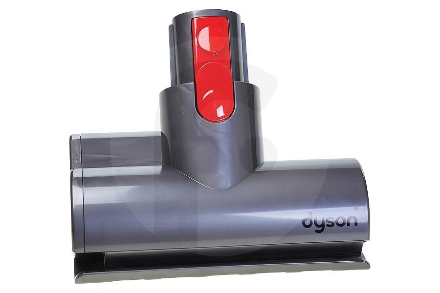 Dyson Quick Release mini cepillo turbo (boquilla turbo, cepillo eléctrico, boquilla motorizada) aspiradora de mano gris rojo 96747904, 967479-04 apto para entre otros SV11 Absoluto, Animal Extra
