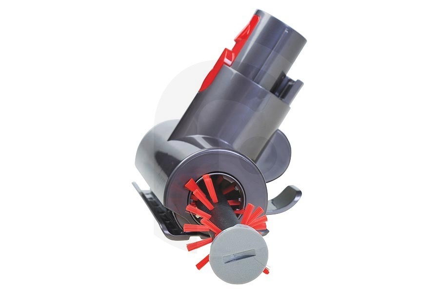 Dyson Aspirapolvere Dyson Quick Release mini spazzola turbo (bocchetta turbo, spazzola elettrica, ugello motorizzato) aspirapolvere a mano grigio rosso 96747904, 967479-04
