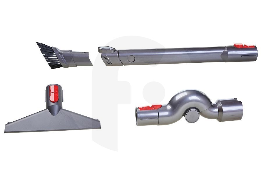 Dyson Complete Car Cleaning Kit set boquilla de aspiración (juego de accesorios) set de 4 para aspiradora inalámbrica 96833501, 968335-01 apto para entre otros V10, SV11