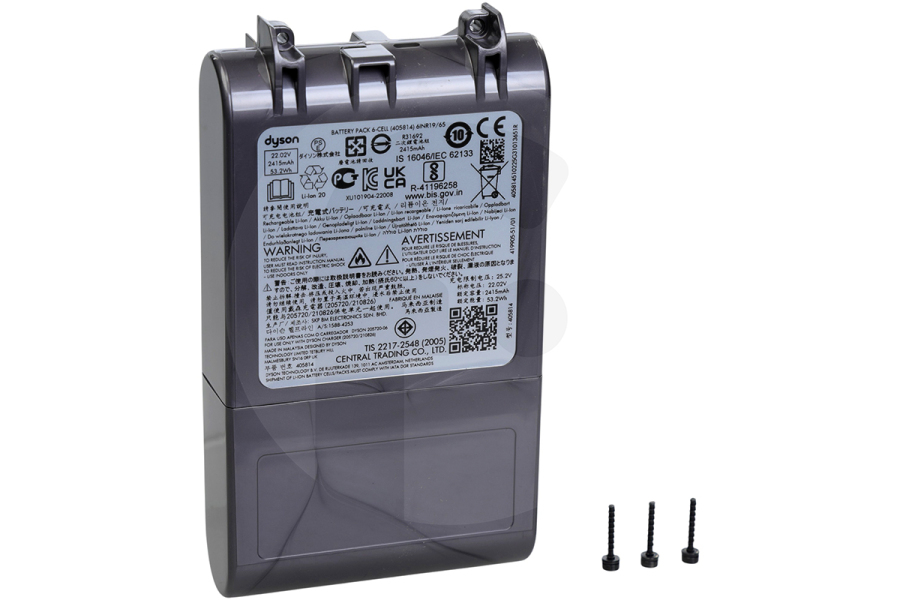 Dyson 97481501 Aspiradora Batería Power Pack para aspiradora 974815-01 apto para entre otros SV25 V8 Absolute