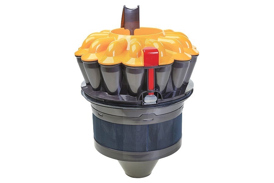Dyson Aspiradora Dyson CY27 / DC33C ErP Cyclone Service Assy MYe ErP Ciclón (filtro de metal) en contenedor de recolección (contenedor de polvo, depósito de polvo) incl. bloqueo, rojo naranja (amarillo) gris 205x205x300mm aspiradora 96624607, 966246-07 apto para entre otros CY27 Allergy, DC33C ErP Extra
