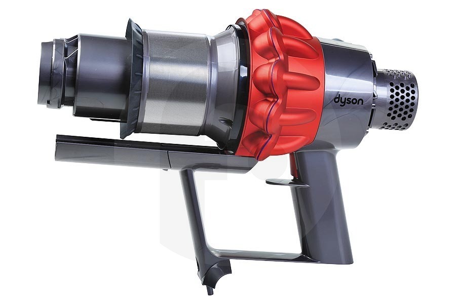 Dyson V10 / SV12 Aspiradora Motor con ciclón (filtro de metal) con carcasa y mango rojo gris 19823-05-MFE2750 aspiradora 96959603, 969596-03 apto para entre otros SV12 Fluffy, Motorhead