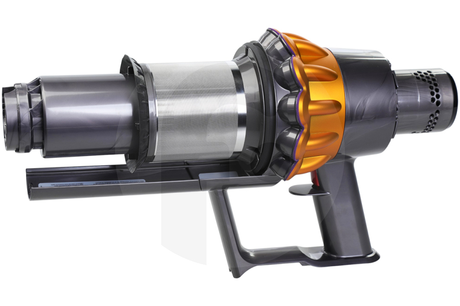 Dyson motor cuerpo principal & gran ciclón amarillo satinado/hierro níquel para aspirador 973550-04, 97355004 apto para entre otros SV47 V15 Detecta Absolute, V15S Detecta Submarino