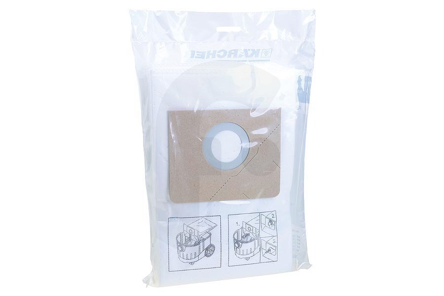 Karcher Aspirapolvere Kärcher Professional 6.907-479.0 sacchetti per aspirapolvere in pile (sacchetti di polvere) Dust class M 5 pezzi aspirapolvere 69074790, 6.907-479.0