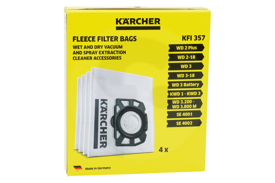 Karcher Aspirapolvere Karcher 2.863-314.0 Sacchetti per aspirapolvere WD2 WD3 28633140 Aspirapolvere adatto a tra cui WD2 Più, WD3, KWD 1, KWD 3, SE4001, SE4002
