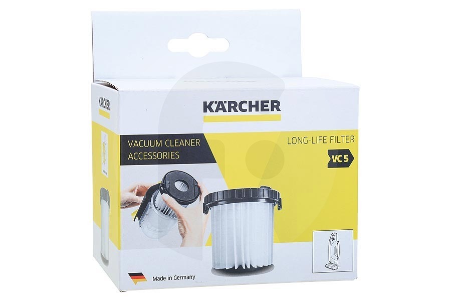 Karcher Aspirapolvere Kärcher Cartuccia filtro VC 5 per Aspirapolvere 2.863-239.0, 28632390
